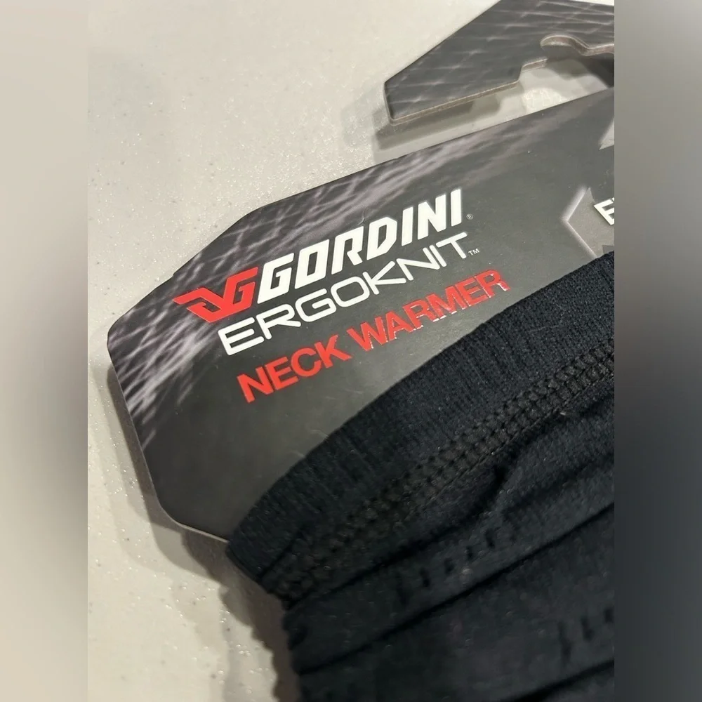Gordini Define Neck Warmer Unisex S/M Black Midweight Ergoknit Fabric NWT